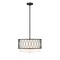 Z-Lite Dalton 3 Light Pendant, Matte Black & White 198-17MB - alternate 7